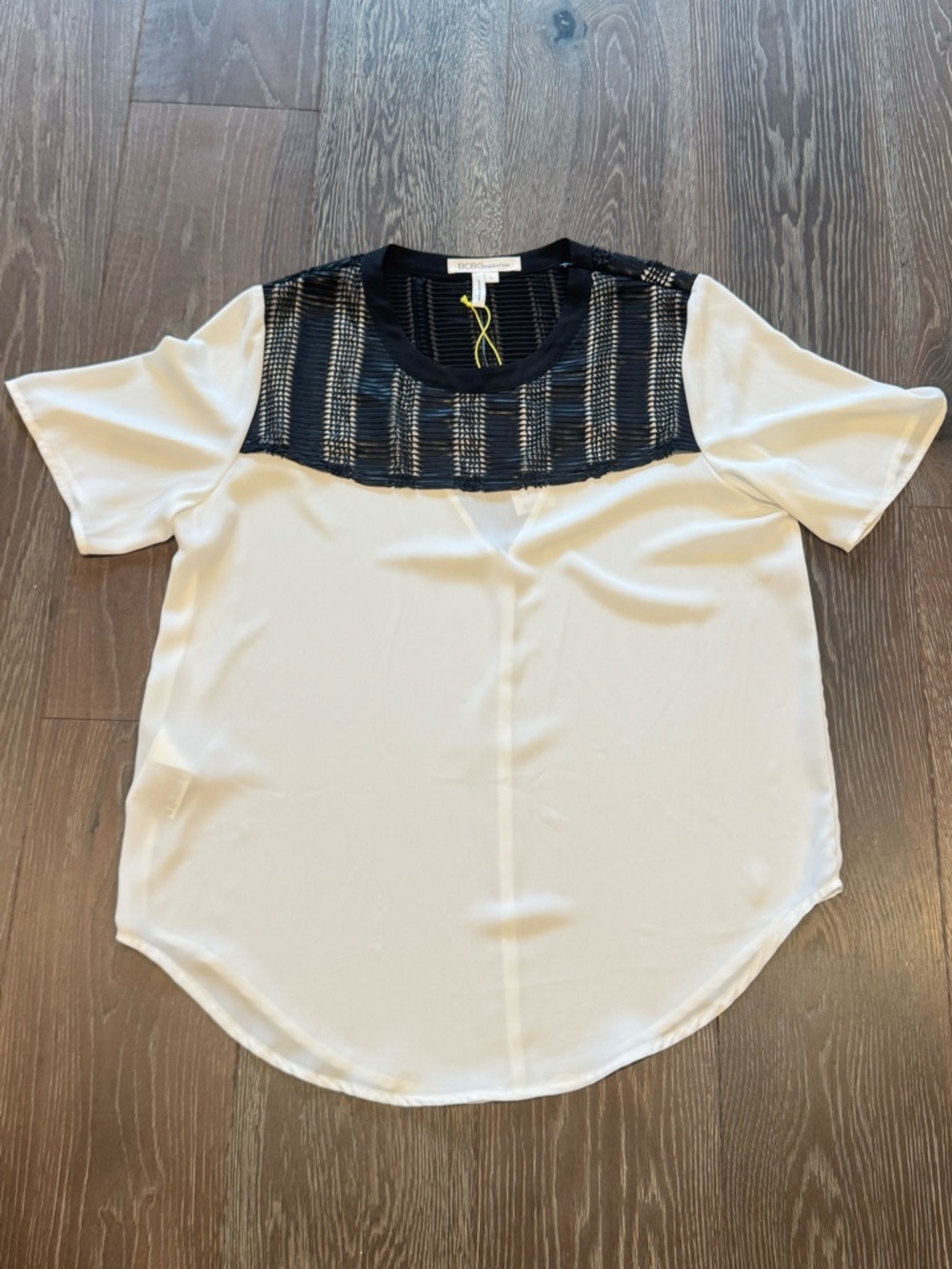 BCBGeneration Black and White Blouse